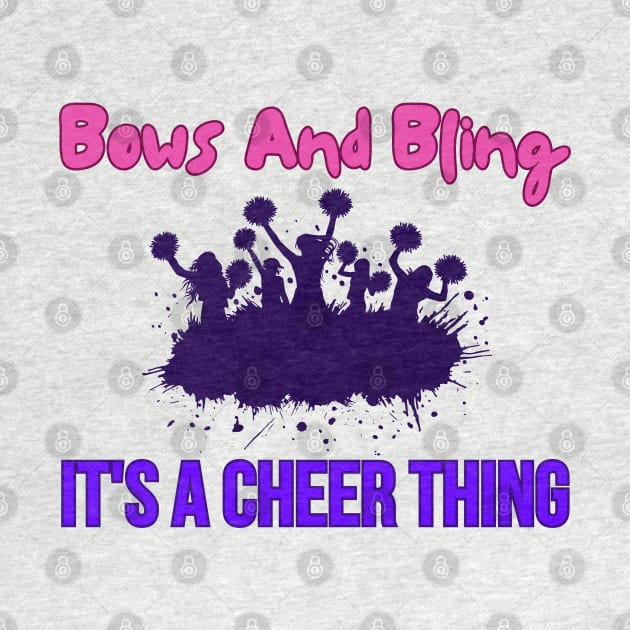 Bows And Bling It's A Cheer Thing by HobbyAndArt